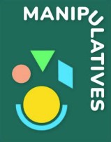 A graphic design with the word manipulatives