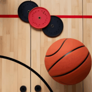 floor hockey and basketball